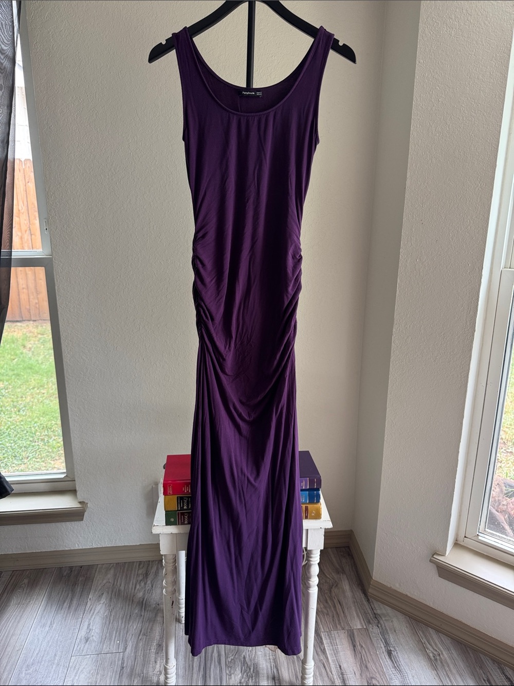 PattyBoutik Sleeveless Purple Maxi Dress